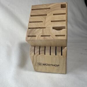 WUSTHOF 17 Slot Honey Oak Knife Block